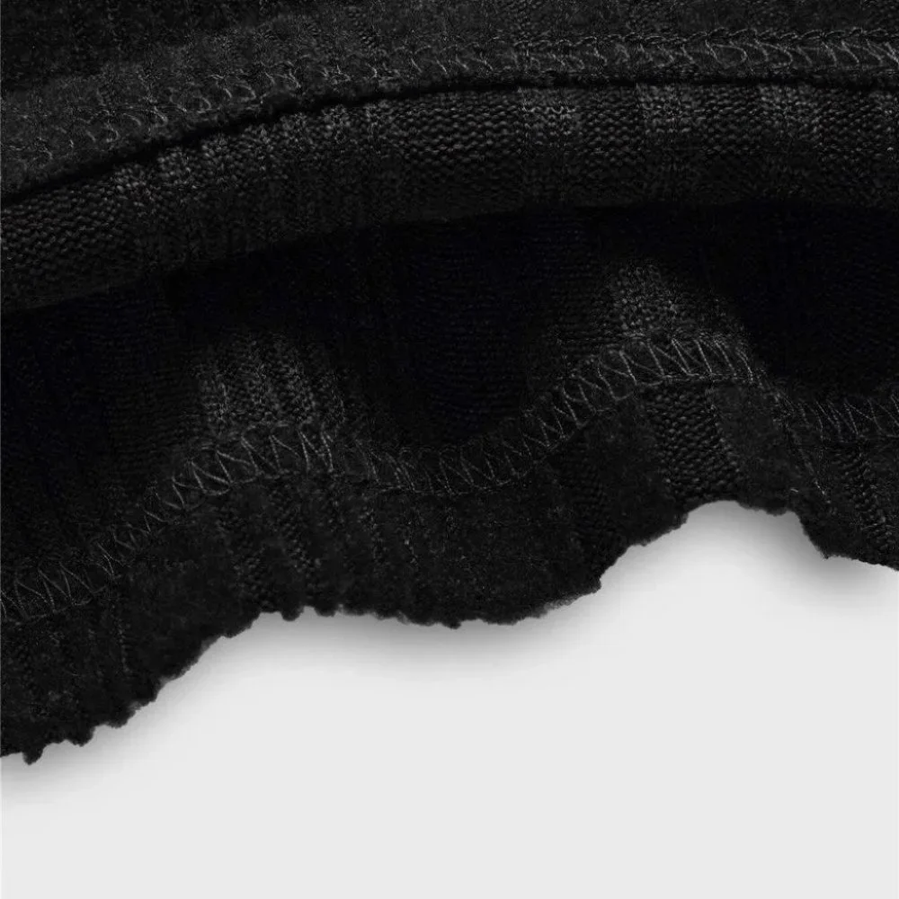 Black Mens Knit Sweater - Picture 3 of 4